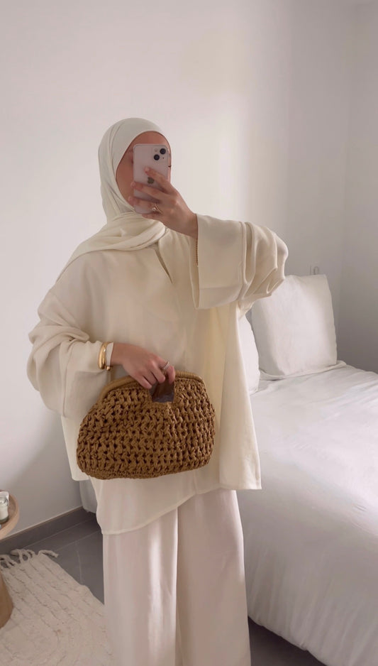 Ensemble LINEN écru