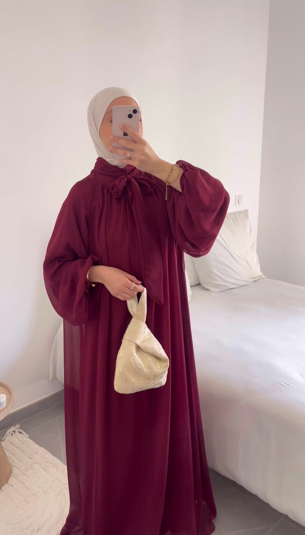 Robe ELINA bordeaux