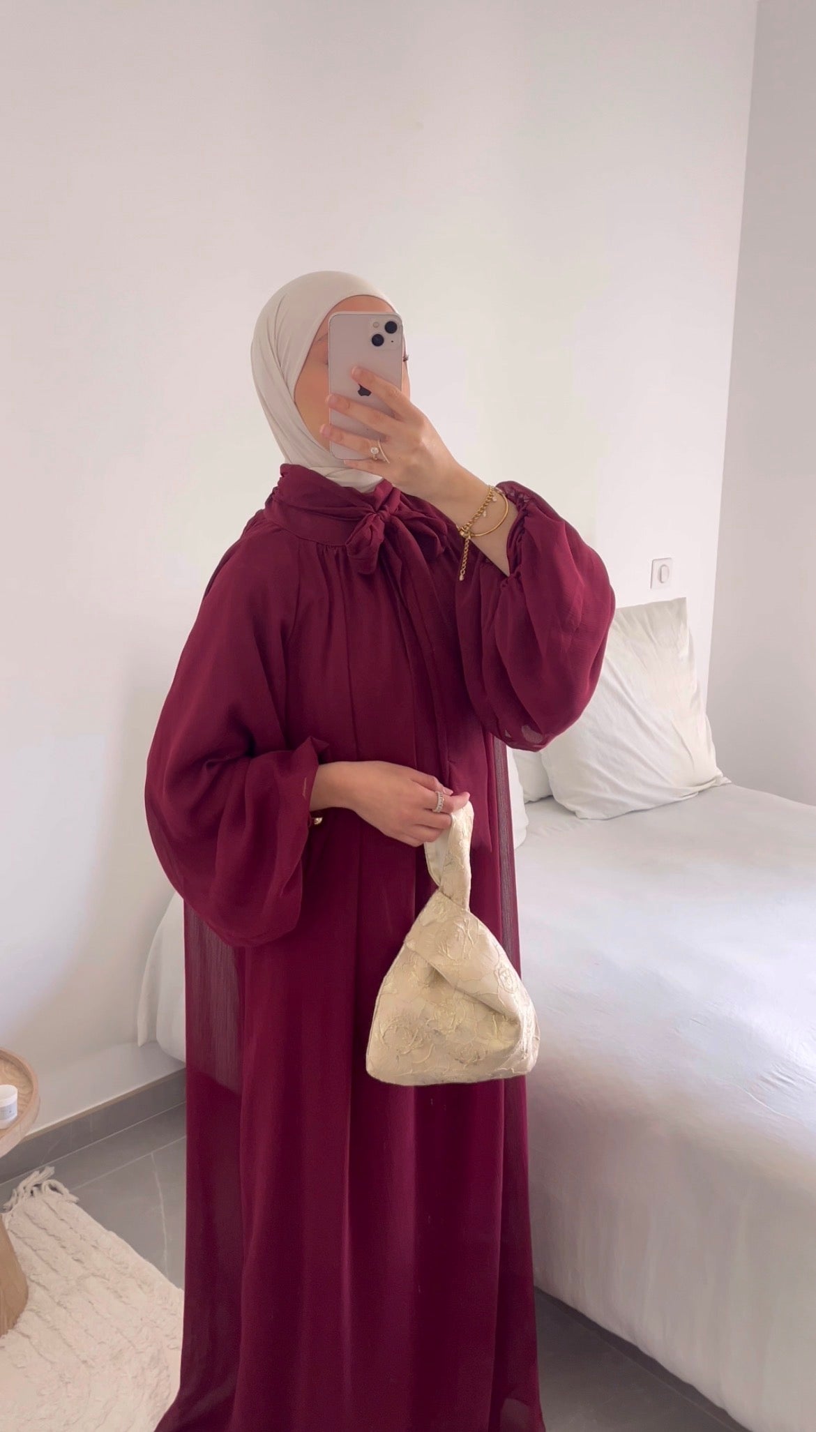 Robe ELINA bordeaux